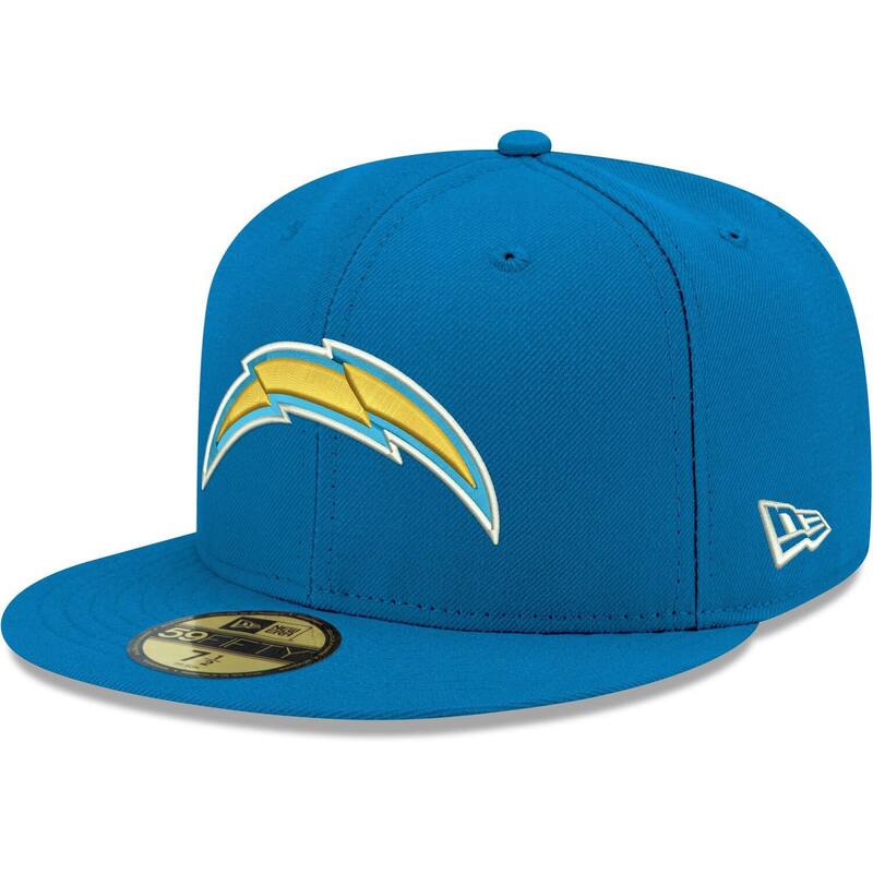ニュー内鰓 レディース 付属物 鳥打ち帽 Men\u0027s New Era Powder Blue Los Angeles Chargers Omaha 59FIFTY Fitted Hat Chg Light 青碧