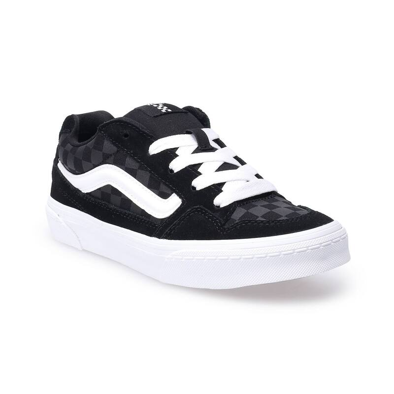 バンズ レディース シューズ スニーカー Vans Caldrone Kidshoes Tonal Check Black ブラック｜ReVida 店