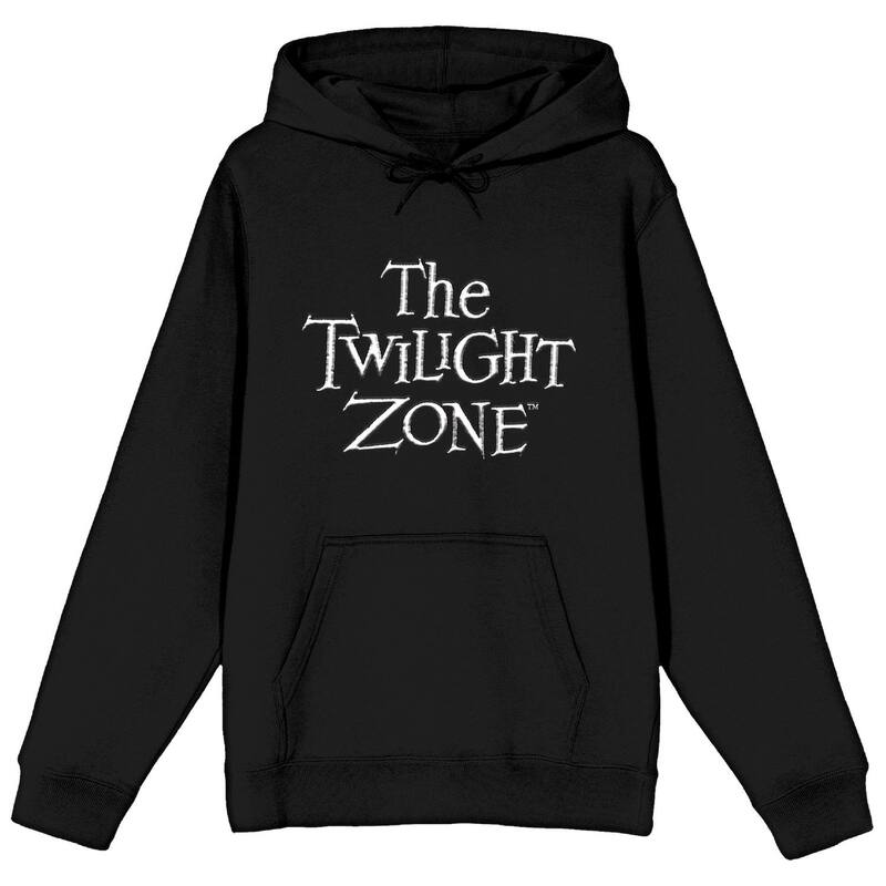 アニメ文字記号 レディース トップス プルオーバー ロゴタイプ パーカー Licensed Character Men\u0027s Twilight Zone Logo Hoodie Black 黒いこと