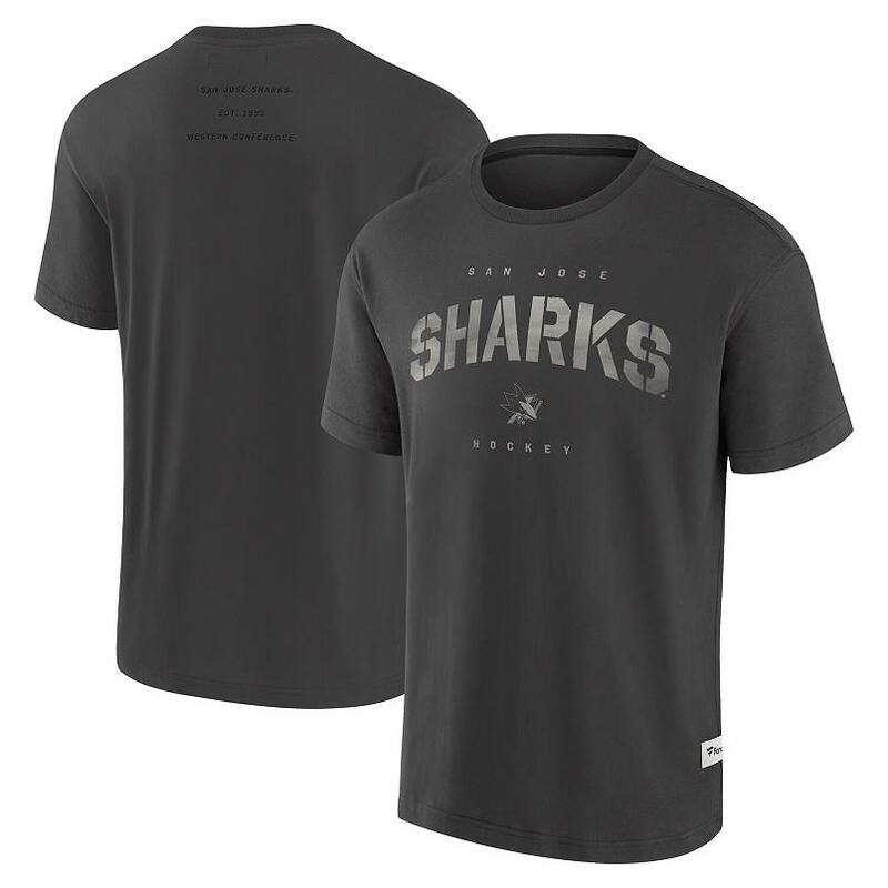 ファナティクス メンズ トップス ティーシャツ Men\u0027s Fanatics Charcoal San Jose Sharks Elements Weathered Tonal Future Ground T-Shirt No Color 暗灰色