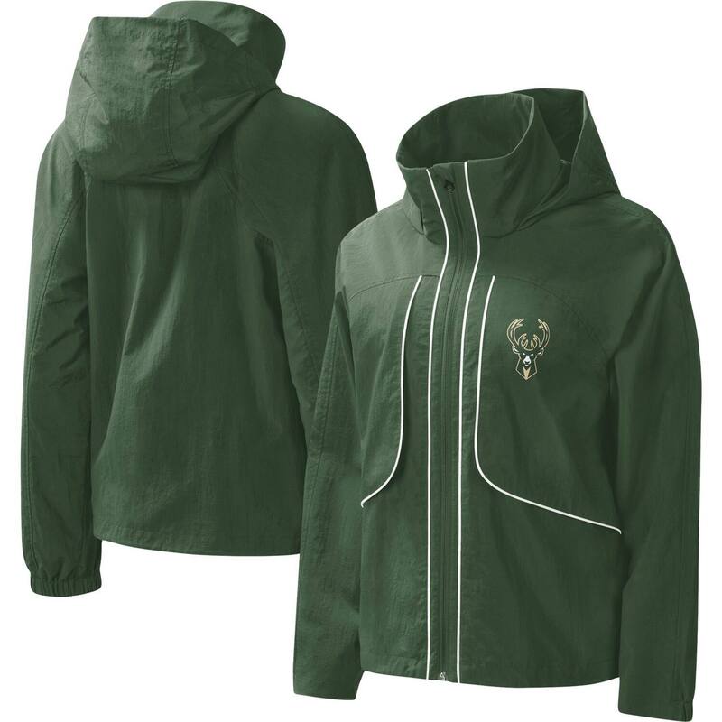 G-III レディース アウター 上衣・上衣 パーカー Women\u0027s G-III 4Her by Carl Banks Hunter Green Milwaukee Bucks Last Shot Full-Zip Hoodie Buk Multi マルチ色つや
