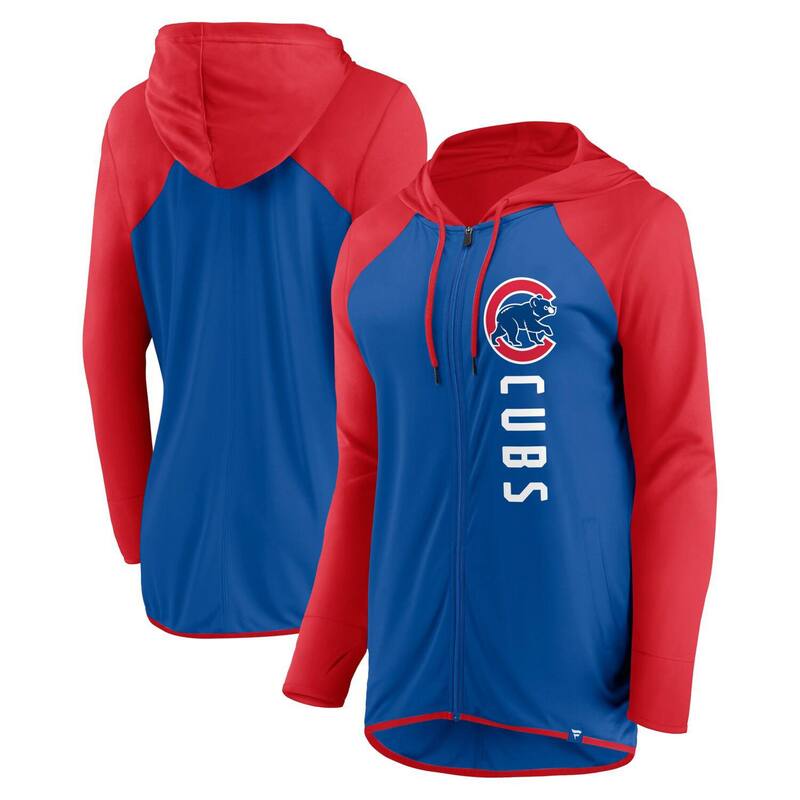 アンブランデッド レディース アウター 上衣・上衣 パーカー Unbranded Women\u0027s Fanatics Branded Royal/Red Chicago Cubs Forever Fan Full-Zip Hoodie Jacket Cublue 青色