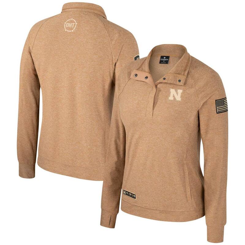 円形劇場 レディース アウター 上衣・上衣 Women\u0027s Colosseum Tanebraska Huskers OHT Military Appreciation Sand Tatum Quarter-Snap Raglan Jacket Neb Multi マルチ色合い