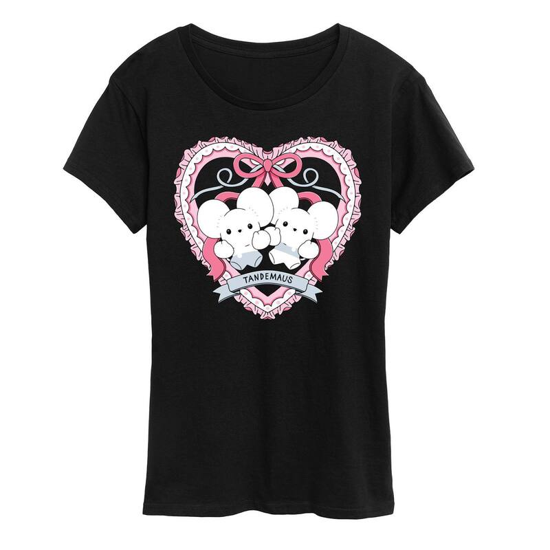 アニメ文字記号 レディース トップス ティーシャツ グラフィック Licensed Character Women\u0027s Pokmon Tandemaus Coquette Graphic Tee Black 黒いこと