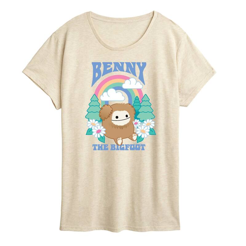 アニメ人となり レディース トップス ティーシャツ グラフィック Licensed Character Women\u0027squishmallows Benny The Bigfoot Graphic Tee Beige ベージュ