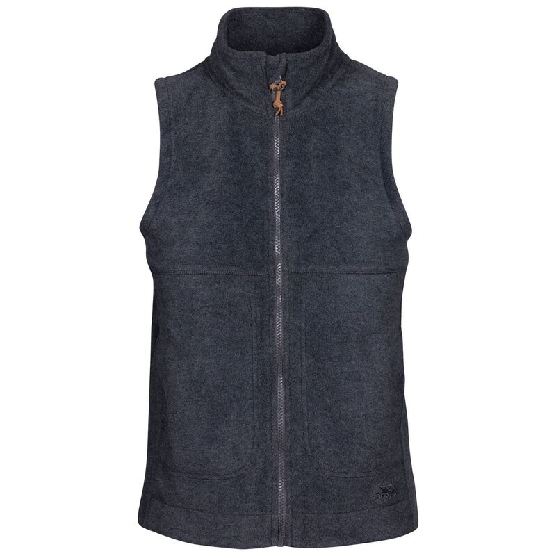 トレス通行手形 レディース アウター 上衣・上衣 ジレ フリース Trespass Womens/Ladies Talkative Fleece AT200 Gilet Dark Grey Marl 薄墨色