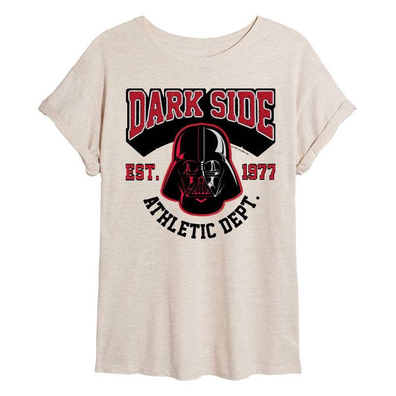 アニメ人となり レディース トップス ティーシャツ Licensed Character Juniors\u0027 Star Wars Darkside Athletic Dept. Oversized Tee Beige ベージュ
