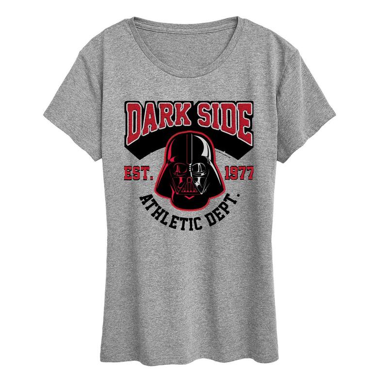 アニメ人となり レディース トップス ティーシャツ グラフィック Licensed Character Women\u0027star Wars Darkside Athletic Dept. Graphic Tee Heather Gray 薄墨色