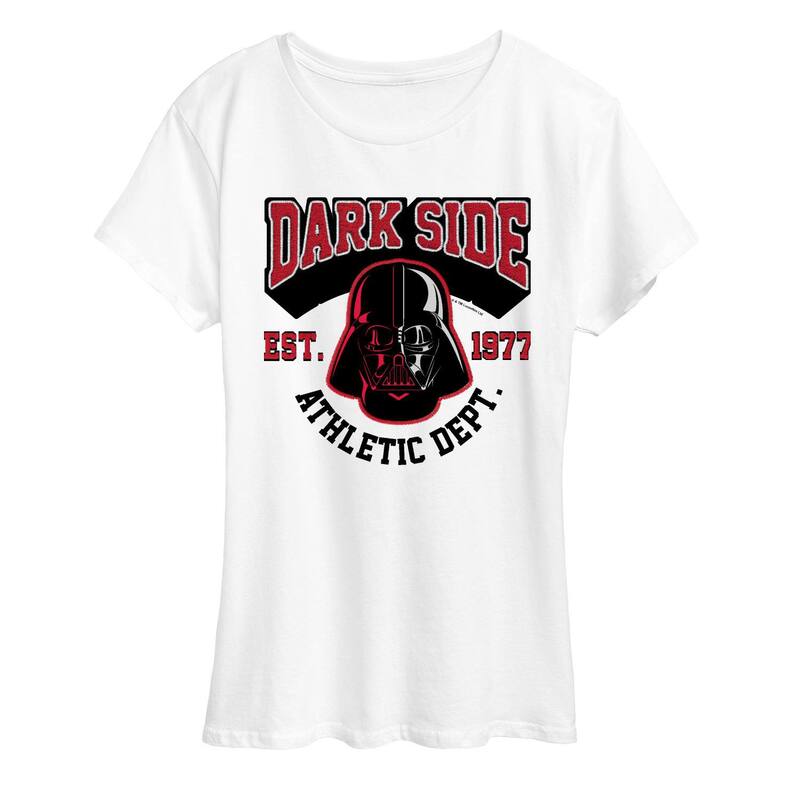 アニメ人となり レディース トップス ティーシャツ グラフィック Licensed Character Women\u0027star Wars Darkside Athletic Dept. Graphic Tee White 白いこと