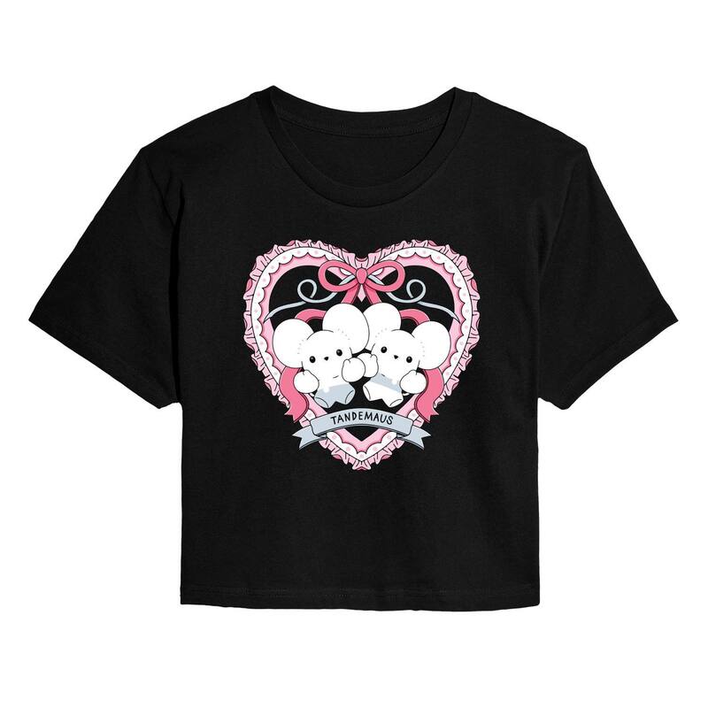 アニメ人となり レディース トップス ティーシャツ クロップド Licensed Character Juniors\u0027 Pokmon Tandemaus Coquette Cropped Tee Black 黒いこと