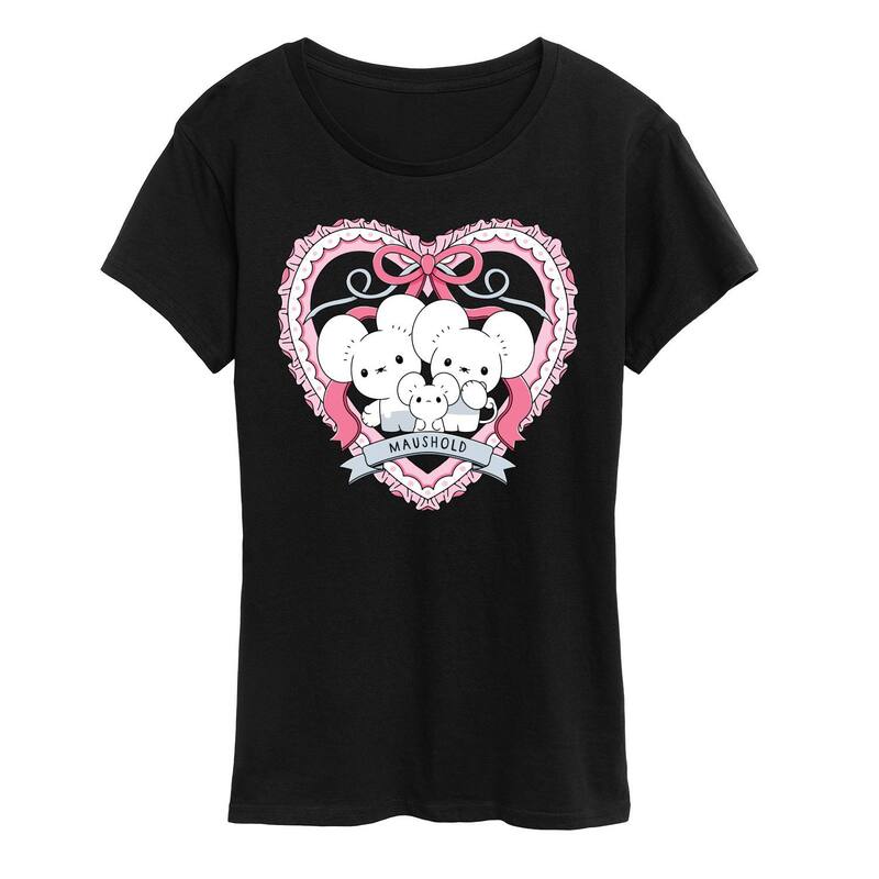 アニメ文字記号 レディース トップス ティーシャツ グラフィック Licensed Character Women\u0027s Pokmon Maushold Coquette Graphic Tee Black 黒いこと