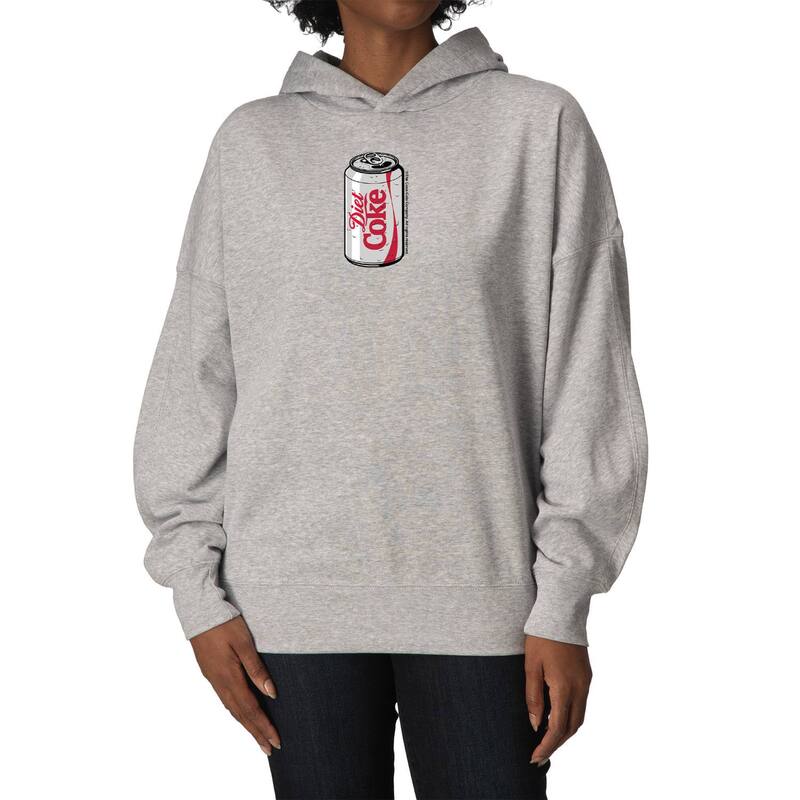 アニメ人となり レディース トップス ティーシャツ 汗水 フリース パーカー Licensed Character Women\u0027s Diet Coke Can Oversized Fleece Hoodie Sweatshirt Athletic Heather ギョリュウモドキ
