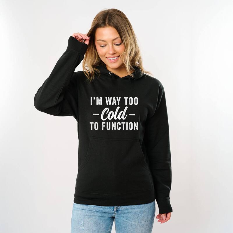 Simply Sage Market レディース トップス ティーシャツ パーカー グラフィック Simply Sage Market I\u0027m Way Too Cold To Function - Women\u0027s Graphic Hoodie Black 黒いこと