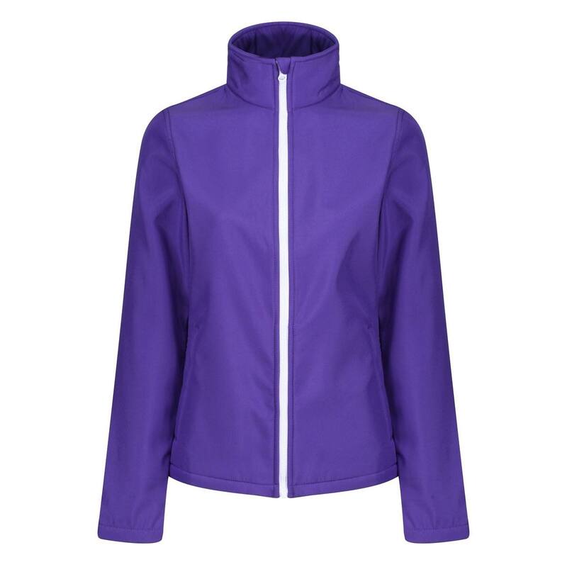 レガッタ レディース アウター 上衣・上衣 刷り上げる Regatta Standout Womens/Ladies Ablaze Printable Soft Shell Jacket Purple And Black 黒いこと