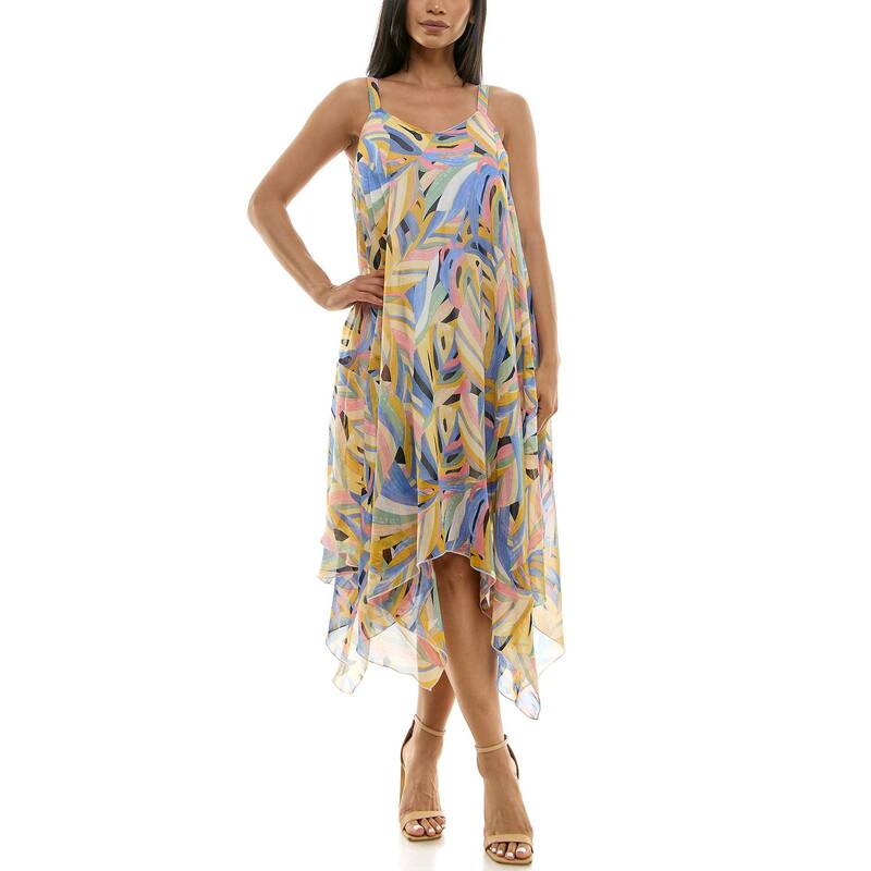 ニナレオナルド レディース トップス 衣装 Women\u0027s Nina Leonard Uneven Hem Dress Denimulti ジーンズ