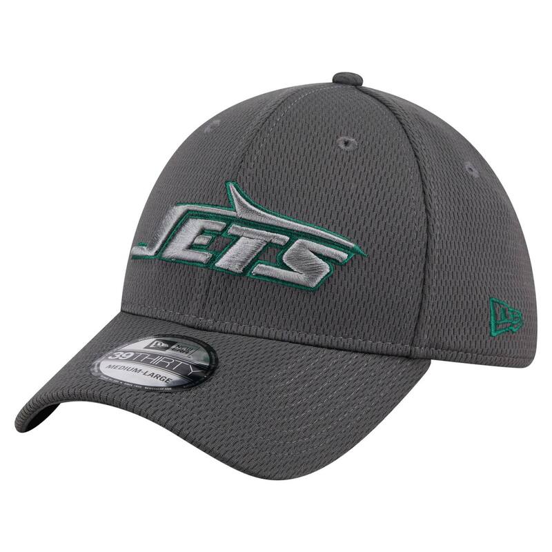ニュー内鰓 レディース 添え物 かぶり笠 Men\u0027s New Era Graphite New York Jets Main 39THIRTY Flex Hat Jet Dark G 黒鉛