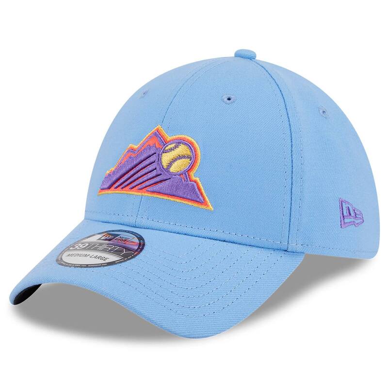 ニュー内鰓 レディース 付属物 鳥打ち帽 Men\u0027s New Era Light Blue Colorado Rockies 2025 City Connect 39THIRTY Flex Hat Rck Light 青碧