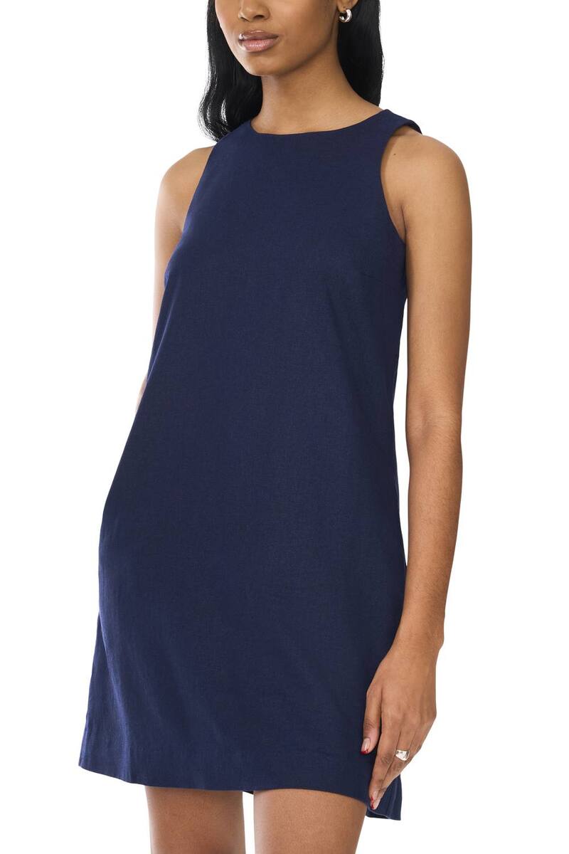 ミスク レディース トップス 衣裳 A 伝達ルート プチ ミニ Petite MSK Mini A-Line Shell Dress Classic Navy 米国海軍