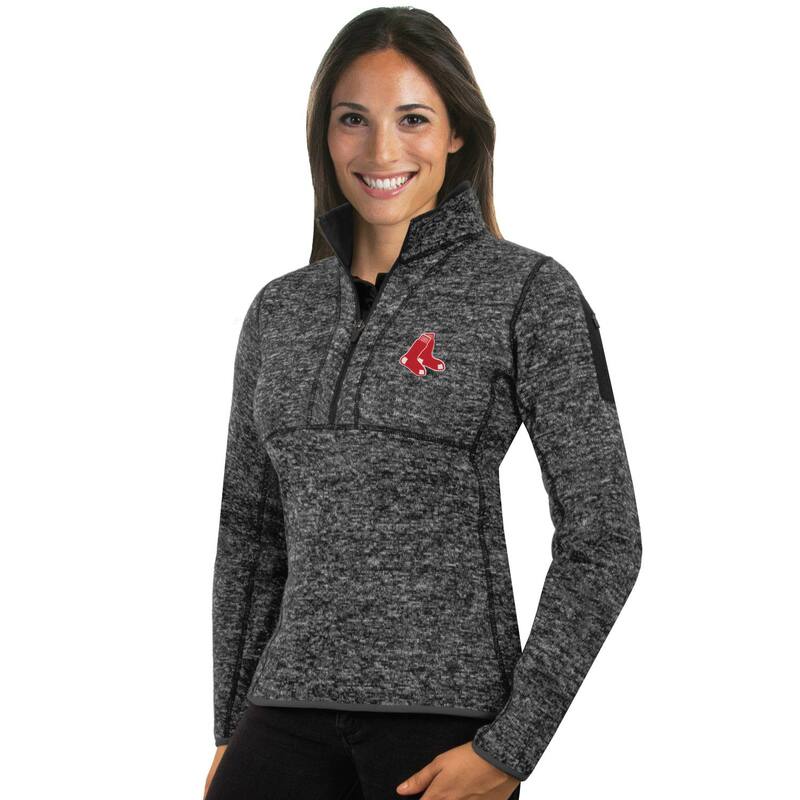 アンティグア レディース トップス ティーシャツ ティーシャツ Women\u0027s Antigua Boston Red Sox Fortune Midweight Pullover Sweatersx Smoke 人煙