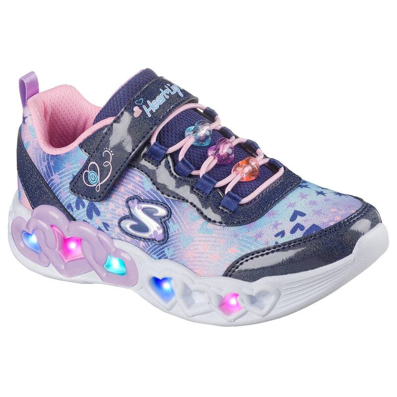 スケッチャーズ レディース シューズ スニーカー Skechers Heart Lights Heart Jewels Girls\u0027 Light Up Sneakers Navy Multi 米国海軍
