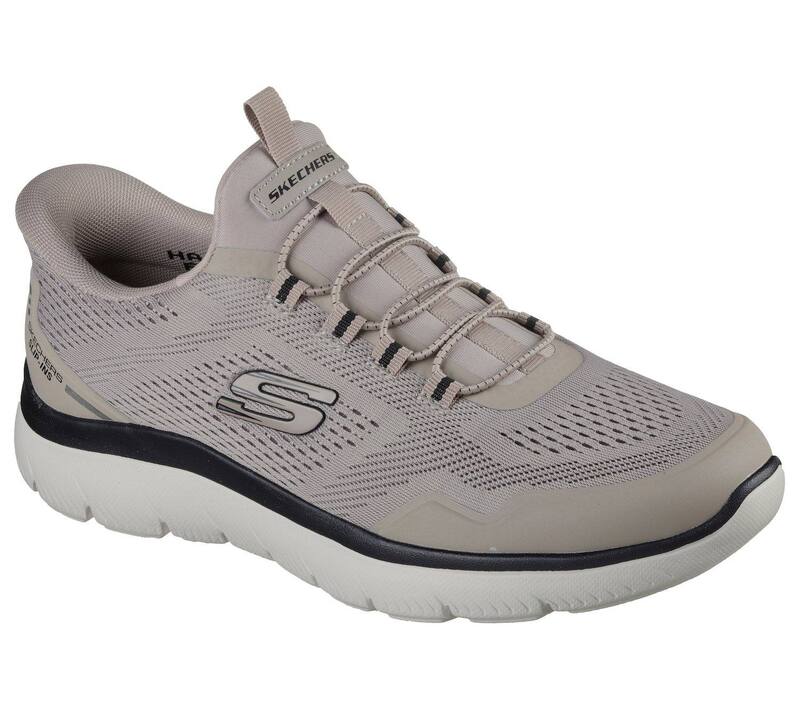 スケッチャーズ レディース シューズ スニーカー Skechers Hands Free Slip-ins Men\u0027s Comfort Sneakers Taupe Black 黒いこと