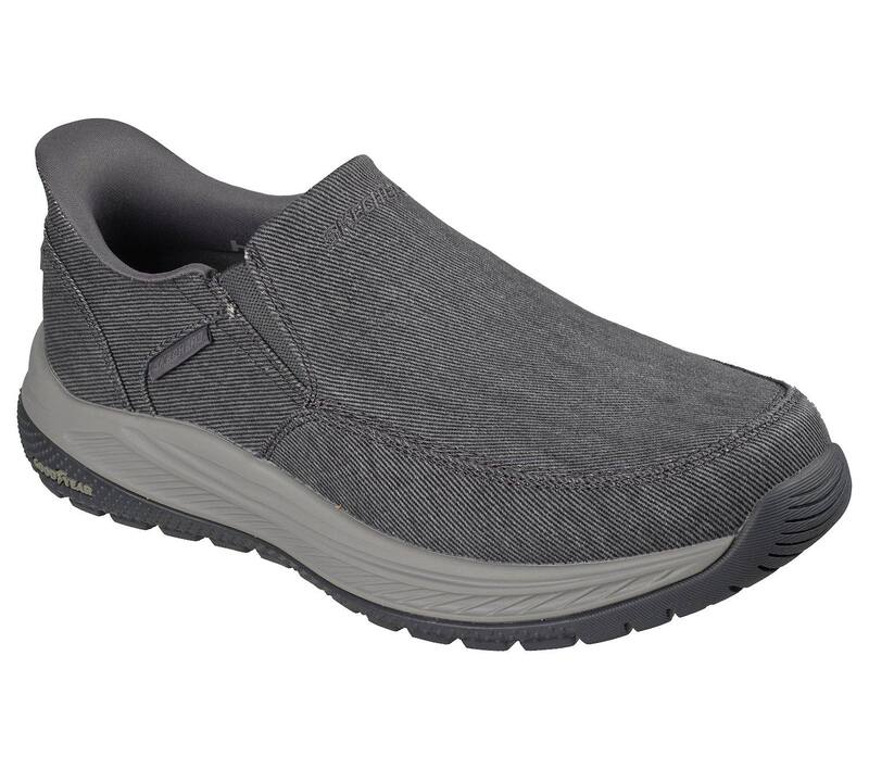 スケッチャーズ レディース シューズ スリッポン・ローファー 伸び伸びする填まる Skechers Relaxed Fit Slip-Ins Meroe - Dayton Men\u0027slip-On Shoes Charcoal 濃灰色