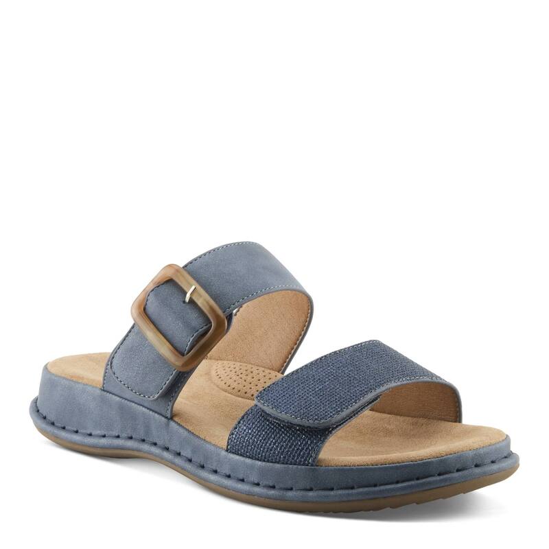 パトリシア レディース シューズ サンダル Patrizialmalei Women\u0027slip-On Slide Sandals with Buckle Accent Navy Multi 米国海軍