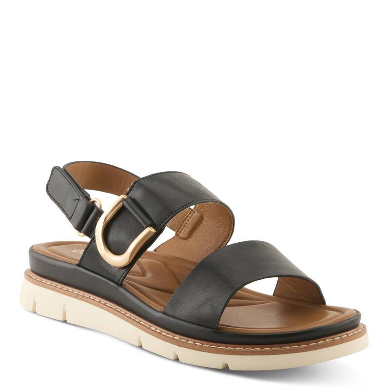 パトリシア レディース シューズ サンダル Patrizia Maryada Women\u0027slingback Sandals With Buckle Accent Black 黒いこと