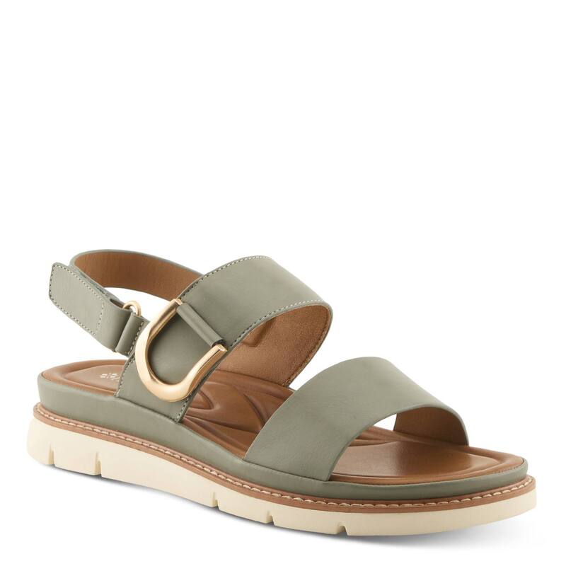 パトリシア レディース シューズ サンダル Patrizia Maryada Women\u0027slingback Sandals With Buckle Accent Sage Green 緑であること