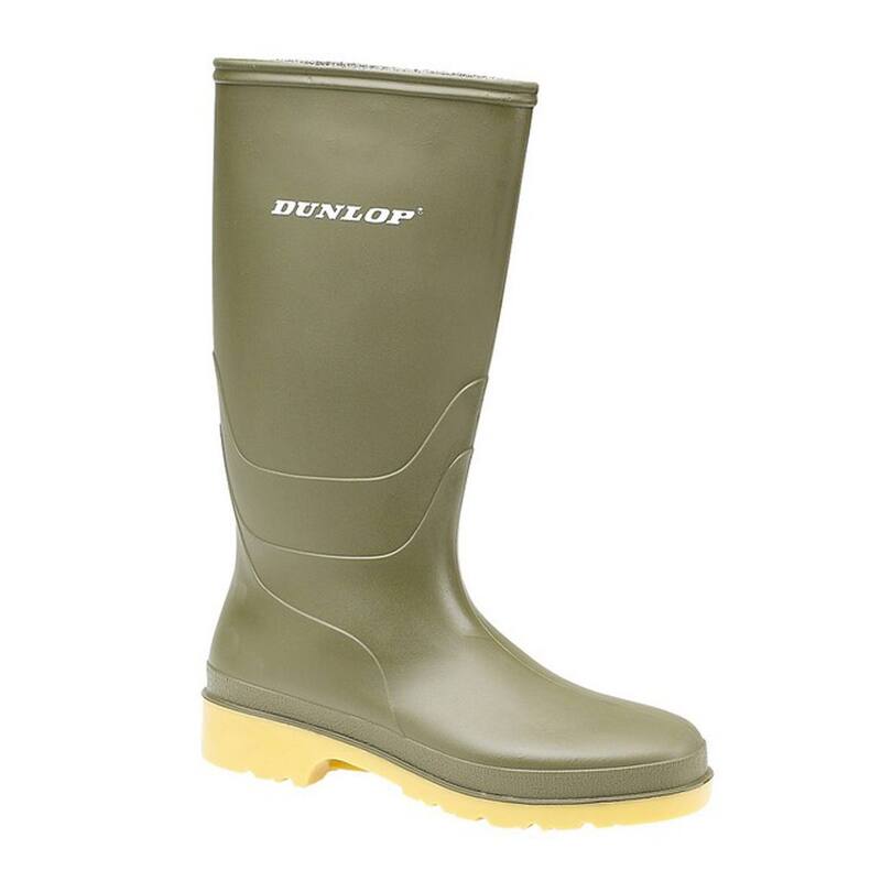 ダンロップ レディース シューズ ブーツ・レインブーツ DUNLOP Ladies/Womens 16247 DULLS Rain Welly Boot / Wellington Boots Green 緑であること