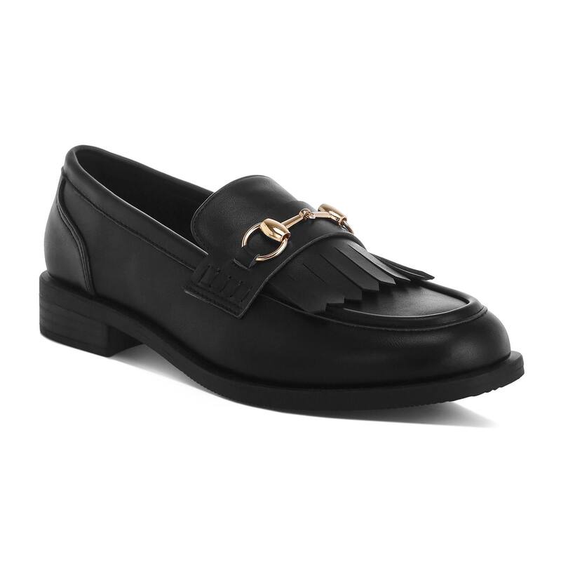 ロンドンラグ レディース シューズ スリッポン・ローファー London Rag Enola Women\u0027s Bit Loafers Black 黒いこと