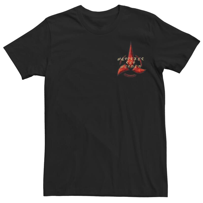 アニメキャラクター レディース トップス Tシャツ グラフィック Licensed Character Men'star Trek Discovery Remain Klingon Graphic Tee Black ブラック｜ReVida 店