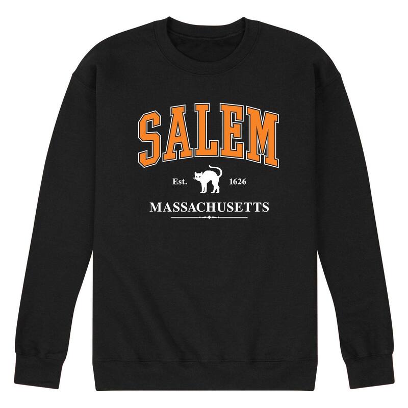 アニメ文字記号 レディース トップス プルオーバー フリース グラフィック Licensed Character Men\u0027s Collegiate Salemassachusetts Graphic Fleece Black 黒いこと
