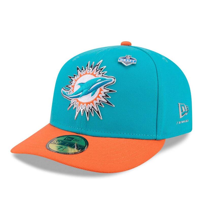 ニュー内鰓 レディース 添え物 かぶり笠 Men\u0027s New Eraqua/Orange Miami Dolphins 2026 NFL Draft Pre-Curved 59FIFTY Fitted Hat Dol Turq A アクア