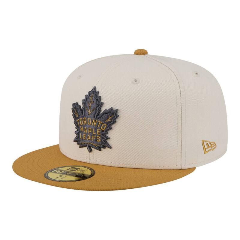 ニュー内鰓 レディース 付属物 鳥打ち帽 Men\u0027s New Era Cream/Tan Toronto Mapleafs Colorpack Two-Tone 59FIFTY Fitted Hat Mpl Beige ベージュ