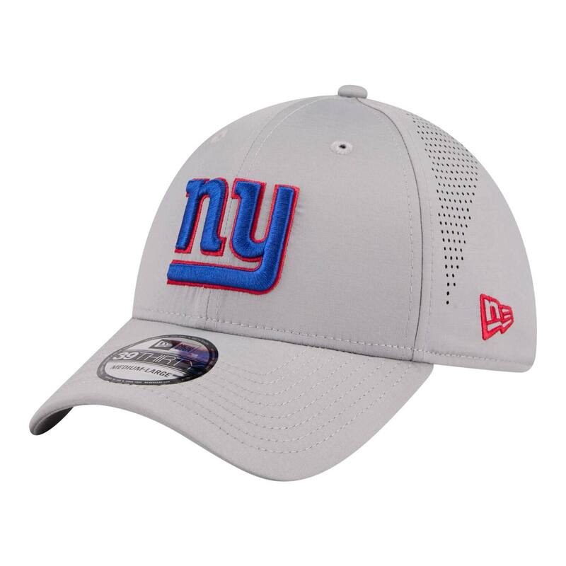 ニュー内鰓 レディース 付属物 鳥打ち帽 Men\u0027s New Era Gray New York Giants Perforated 39THIRTY Flex Hat Gia Grey 薄墨色