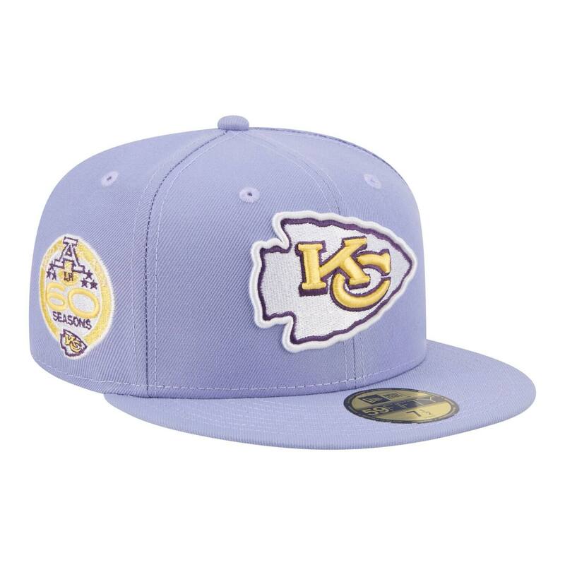 ニュー内鰓 レディース 付属物 鳥打ち帽 Men\u0027s New Era Light Purple Kansas City Chiefs Lavender Bloom 59FIFTY Fitted Hat Chf Lt Pur パープル