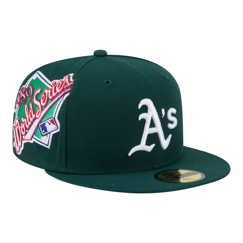 ニュー内鰓 レディース 付属物 鳥打ち帽 Men\u0027s New Era Green Athletics Hidden Hit 59FIFTY Fitted Hat Oas Green 緑であること