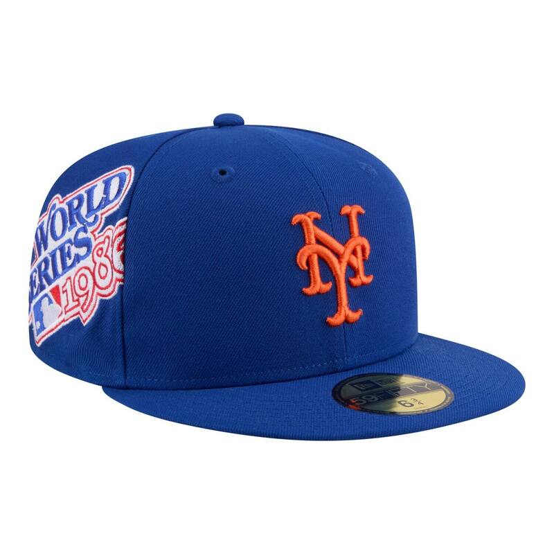 ニュー内鰓 レディース 付属物 鳥打ち帽 Men\u0027s New Era Royal New York Mets Hidden Hit 59FIFTY Fitted Hat Met Blue 青碧