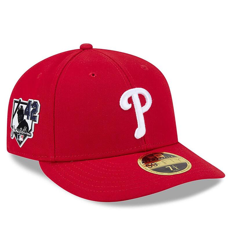 ニュー内鰓 レディース 添え物 かぶり笠 Men\u0027s New Era Red Philadelphia Phillies 2026 Jackie Robinson Day Low Profile 59FIFTY Fitted Hat Phl Red 赤いこと