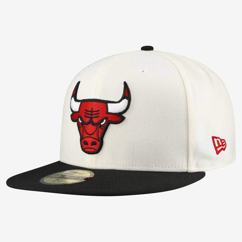 ニュー内鰓 レディース 付属物 鳥打ち帽 Men\u0027s New Era Gray/Black Chicago Bulls Chrome Two-Tone 59FIFTY Fitted Hat Bul Grey 薄墨色