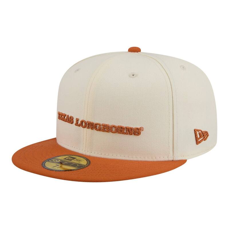 ニュー内鰓 レディース 添え物 かぶり笠 Men\u0027s New Era Cream/Texas Orange Texas Longhorns Two-Tone Script 59FIFTY Fitted Hatex Beige ベージュ
