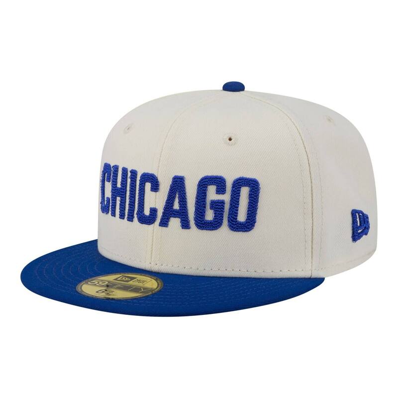 ニュー内鰓 レディース 添え物 かぶり笠 Men\u0027s New Era Cream Chicago Cubs Two-Tone Stitch 59FIFTY Fitted Hat Cubeige ベージュ