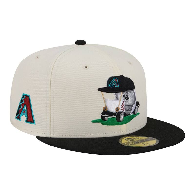 ニュー内鰓 レディース 付属物 鳥打ち帽 Men\u0027s New Era Cream/Black Arizona Diamondbacks Bullpen Cart 59FIFTY Fitted Hat Dbk Beige ベージュ