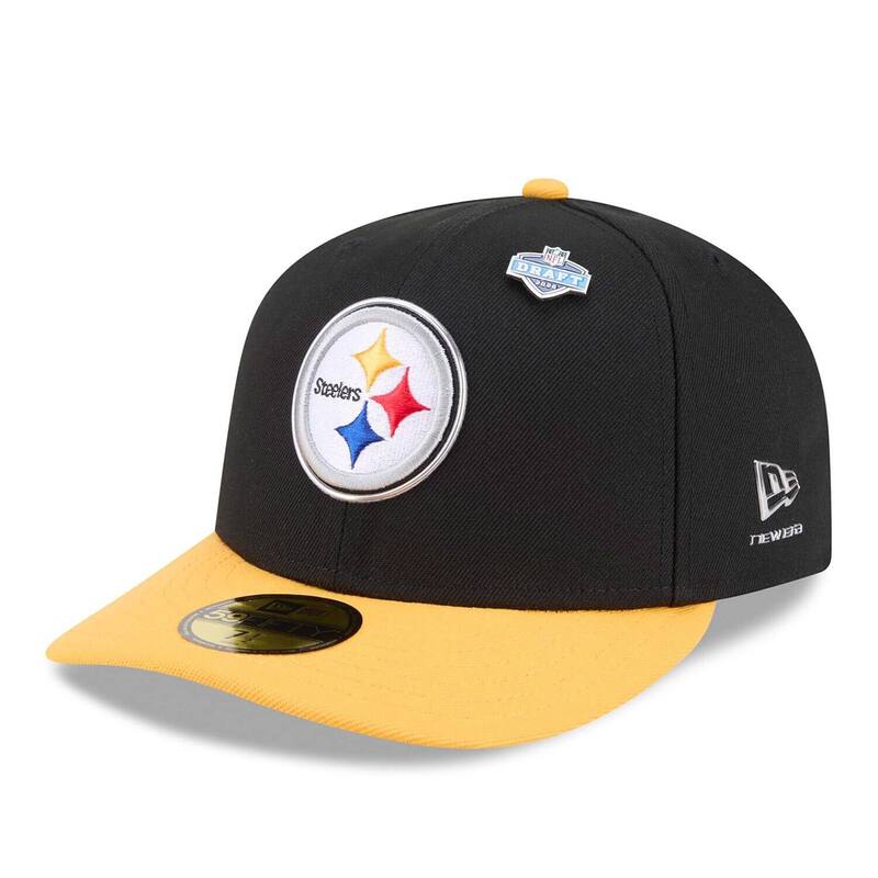 ニュー内鰓 レディース 添え物 かぶり笠 ティーシャツ Men\u0027s New Era Black/Gold Pittsburgh Steelers 2026 NFL Draft Pre-Curved 59FIFTY Fitted Hat Stl Black 黒いこと