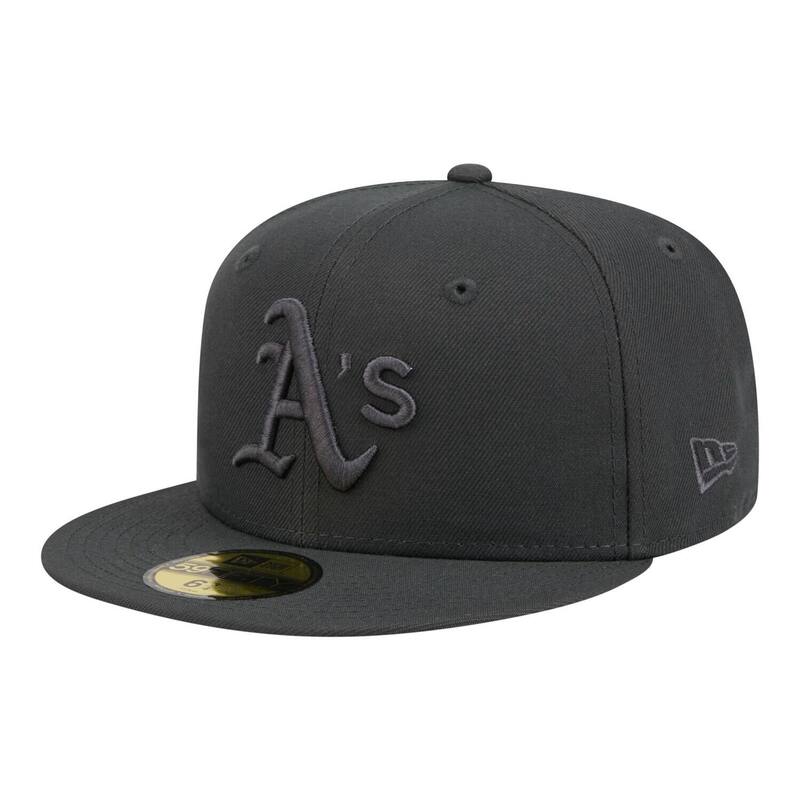 ニュー内鰓 レディース 付属物 鳥打ち帽 Men\u0027s New Era Charcoal Oakland Athletics Color Pack 59FIFTY Fitted Hat Oas Charco 濃灰色