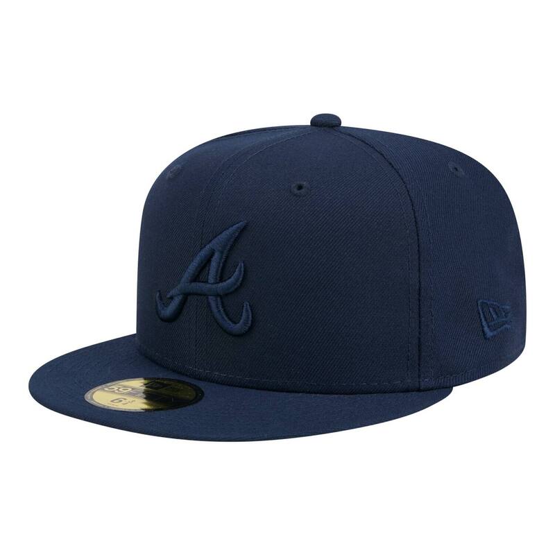 ニュー内鰓 レディース 付属物 鳥打ち帽 Men\u0027s New Era Navy Atlanta Braves Color Pack 59FIFTY Fitted Hat Brv Navy 米国海軍