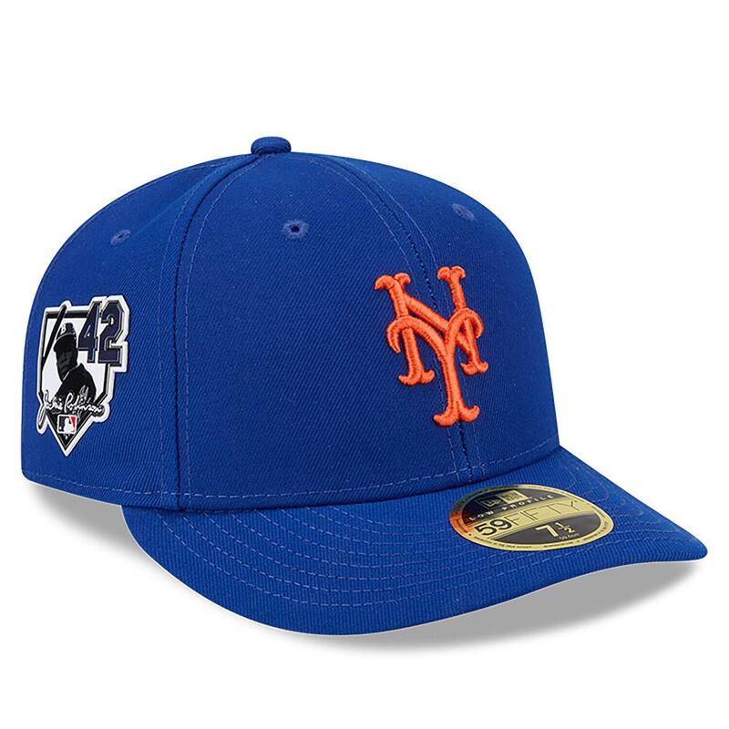 ニュー内鰓 レディース 添え物 かぶり笠 Men\u0027s New Era Royal New York Mets 2026 Jackie Robinson Day Low Profile 59FIFTY Fitted Hat Met Blue 青碧