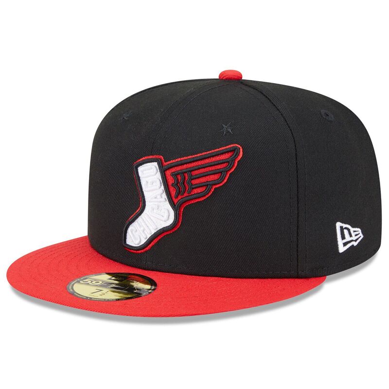 ニュー内鰓 レディース 付属物 鳥打ち帽 Men\u0027s New Era Black/Red Chicago White Sox 2025 City Connect Alternate 59FIFTY Fitted Hat Sox Black 黒いこと