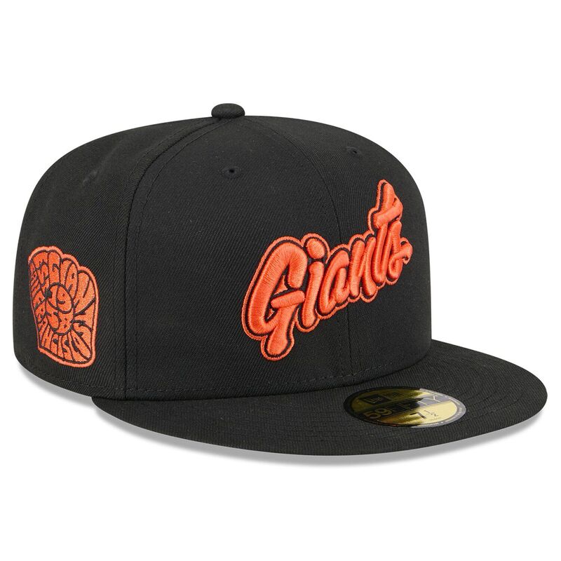 ニュー内鰓 レディース 付属物 鳥打ち帽 Men\u0027s New Era Black San Francisco Giants 2025 City Connect Wordmark 59FIFTY Fitted Hat Gnt Black 黒いこと